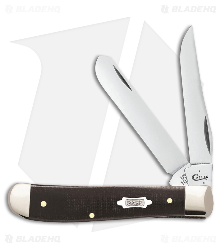 Case Mini Trapper Traditional Knife 3.5" Black Micarta (10207 SS) 23136