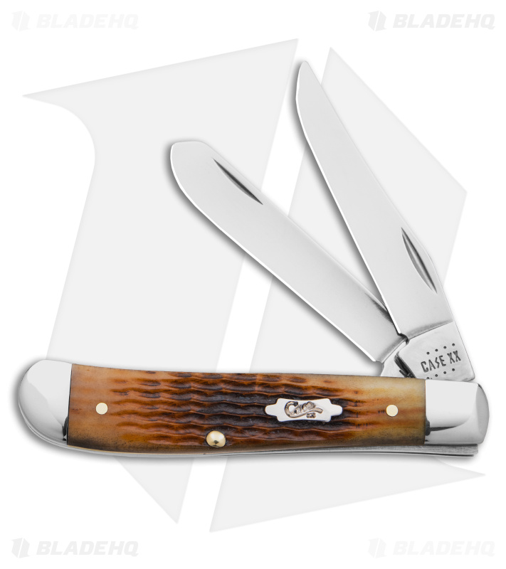 Case Mini Trapper Knife 3.5" Antique Bone/Rogers Corn Cob Jig (6207 SS) 52830
