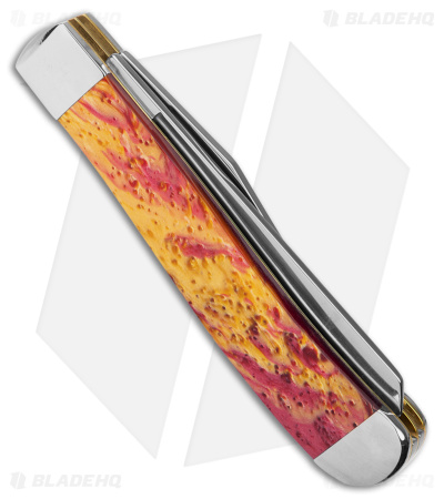 Case Premier Edition Mini Trapper Knife 3.5" Golden Ruby Corelon 9207GR
