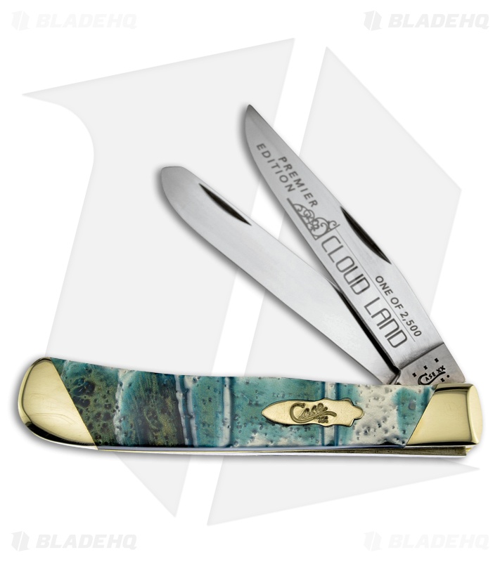 Case Slanted Bolster Trapper Knife 4.125" Cloud Land Corelon (9254 SS) S9254CL