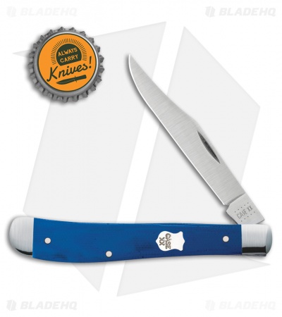 Case Slimline Trapper Traditional Knife 4.125" Blue G-10 (101048SS) 16746