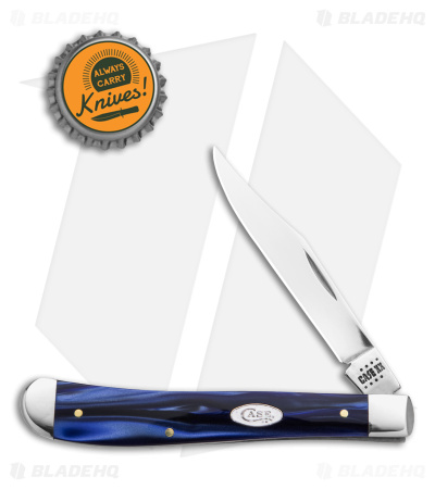 ちくわ　Celestial 紺色　ハーフボンネット Case Slimline Trapper Knife 4.1