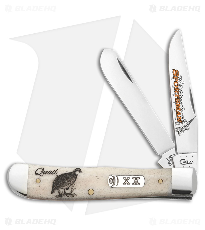 Case Sportsman Series Quail Trapper Knife 4.125" Natural Bone (6254 SS