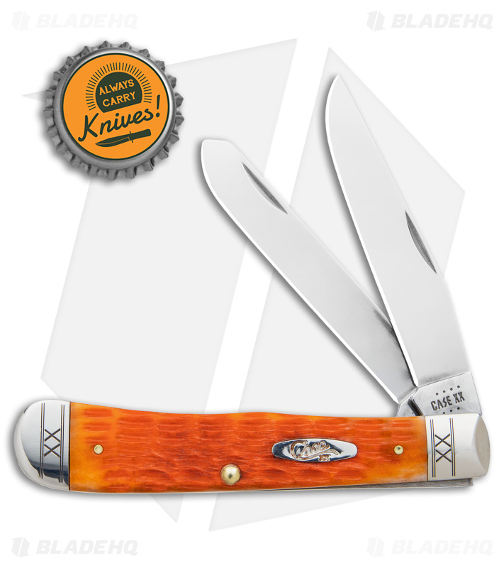 Case Trapper Knife 4.1" Cayenne Bone/Crandall Jig (6254 SS) 35810