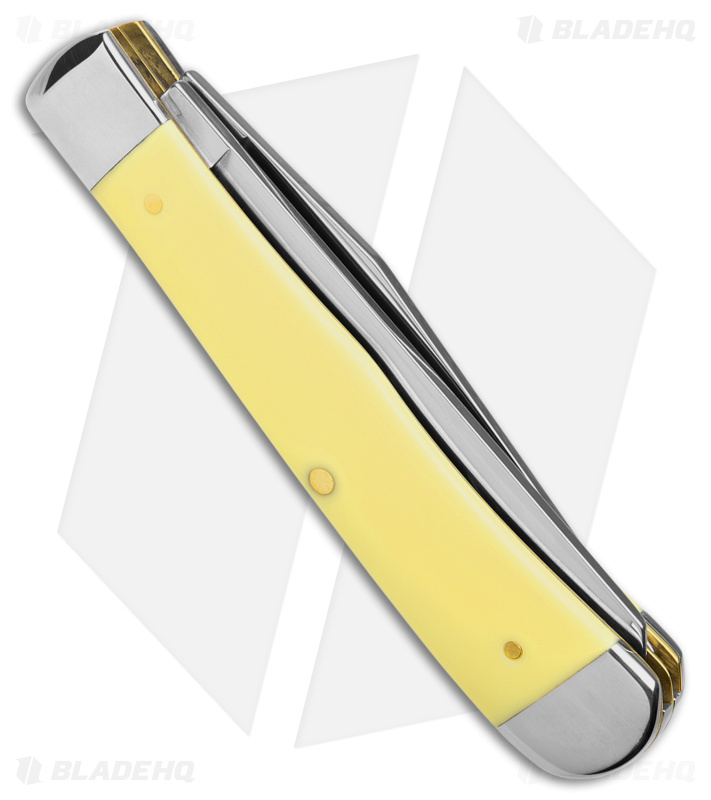 Case Trapper Knife 4.125" Yellow Synthetic (6254 SS) 8853
