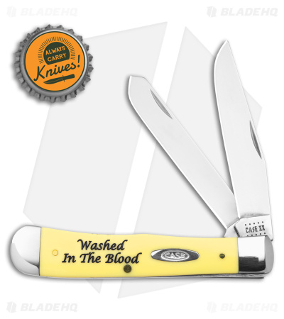 Case Trapper Knife 4.125" Yellow Synthetic (6254 SS) 8853