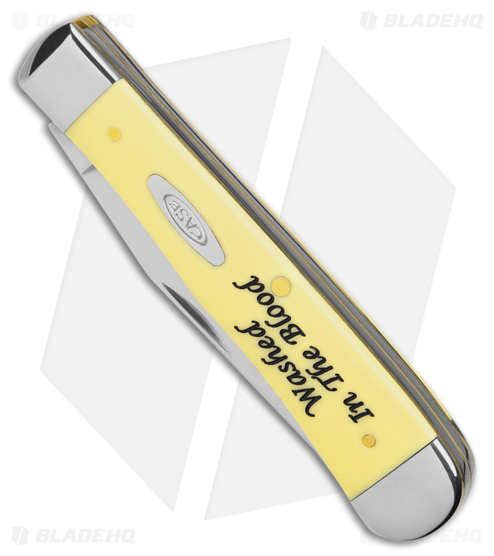 Case Trapper Knife 4.125" Yellow Synthetic (6254 SS) 8853