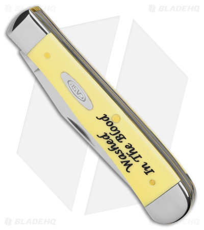 Case Trapper Knife 4.125" Yellow Synthetic (6254 SS) 8853