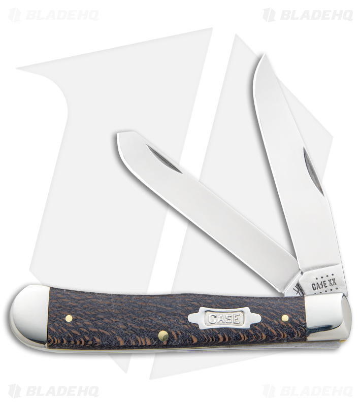 Case Trapper Knife 4.125" Black Sycamore (7254 SS) 25570
