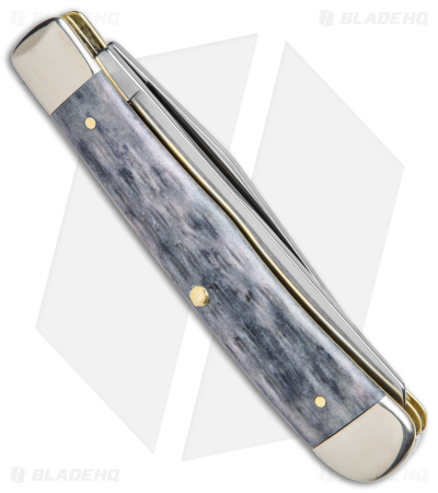 Case Cutlery Trapper Knife Gray Bone CV Crandall Jig (6254 CV) 58410