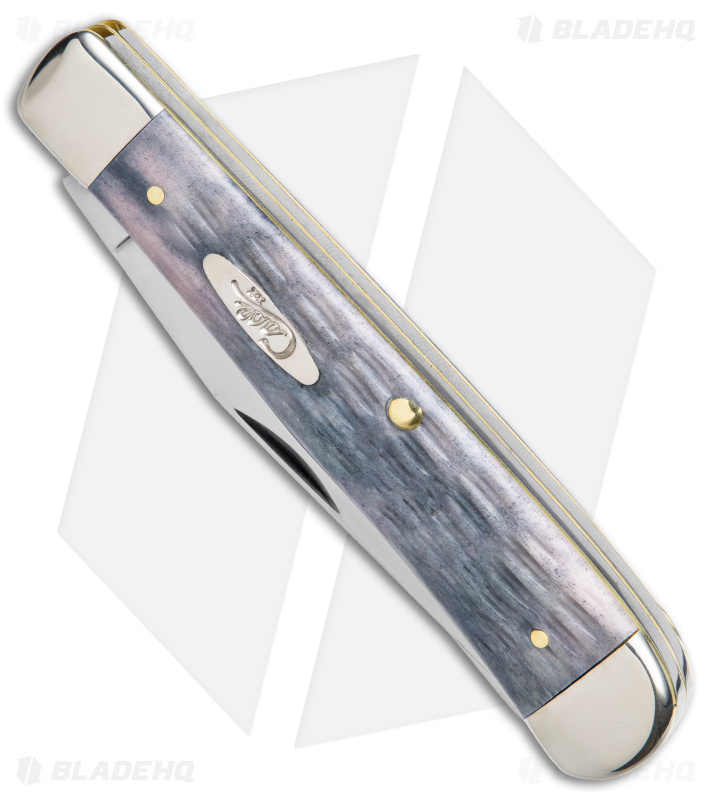Case Cutlery Trapper Knife Gray Bone CV Crandall Jig (6254 CV) 58410
