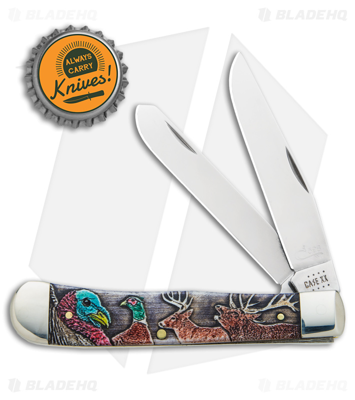 Case Trapper Wildgame Series Gift Set Embellished Smooth Bone (6254 SS) 60585