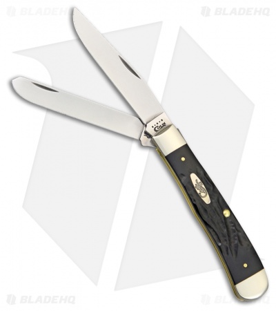 Case Trapper Knife 4.125" Black Synthetic (6254 SS) 18221
