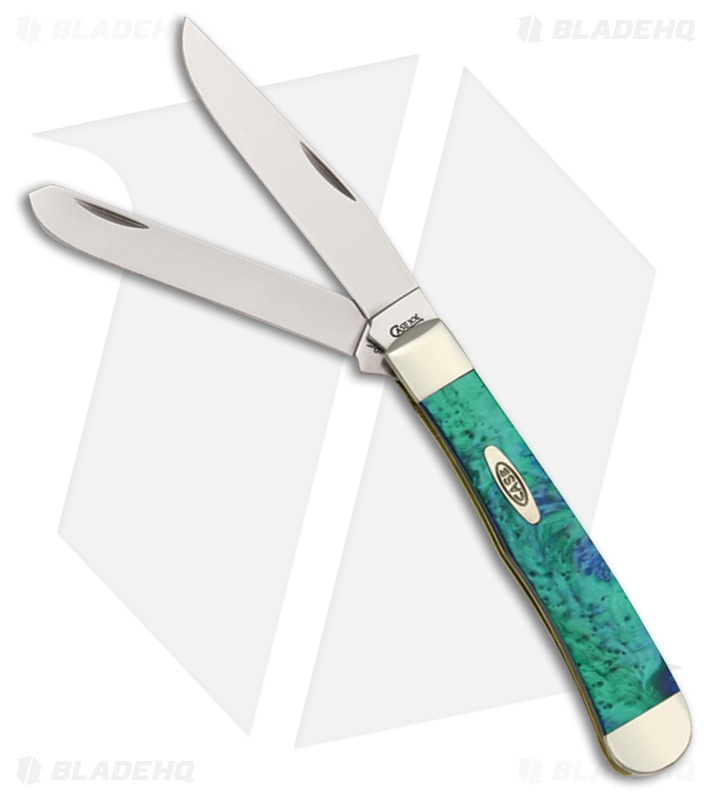 Case Trapper Knife 4.125" Premier Edition Aquarius Corelon (9254 SS) 9254AQ