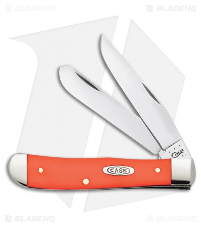 Case Trapper Knife 4.125" Smooth Orange Synthetic (6254 SS) 80500