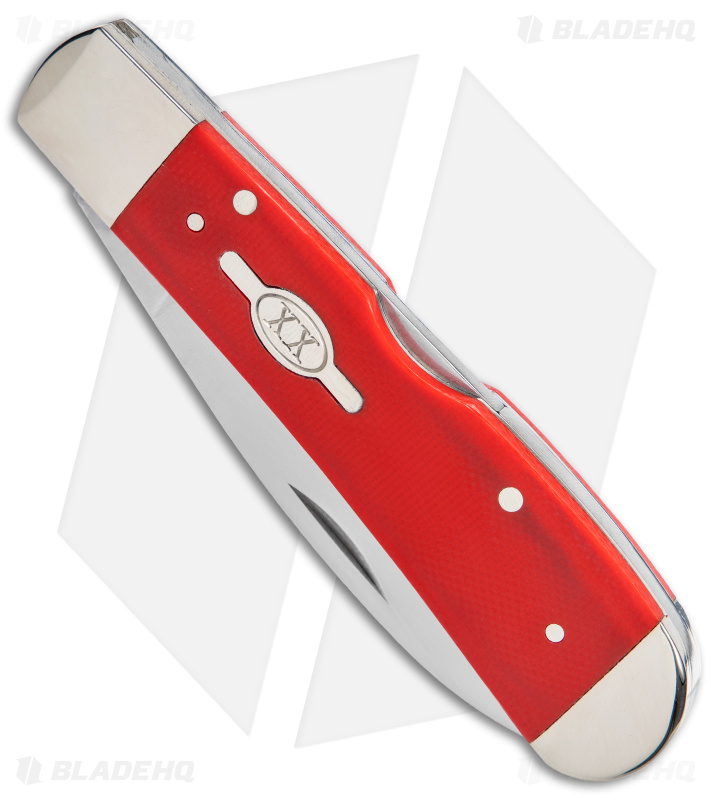 Case Tribal Lock Knife Smooth Red G-10 | 45405 - Blade HQ