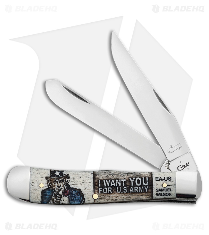 Case U.S. Army Trapper Knife Uncle Sam Commemorative Plaque 15011