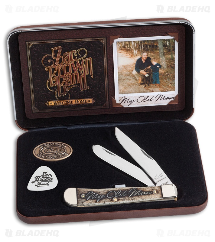 Case Zac Brown My Old Man Trapper Knife 4.125