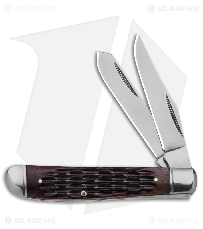 Cold Steel Mini Trapper Slip Joint Knife Jigged Bone (2.7" Satin)
