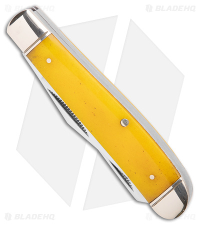 Cold Steel Mini Trapper Slip Joint Knife Yellow Bone (2.7" Satin)