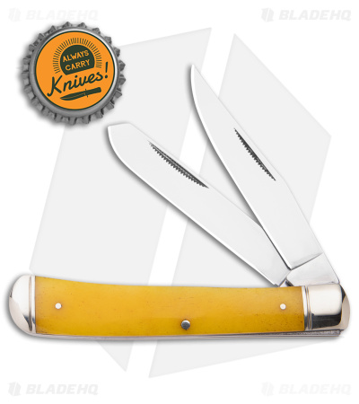 Cold Steel Trapper Slip Joint Knife Yellow Bone (3.3" Satin)