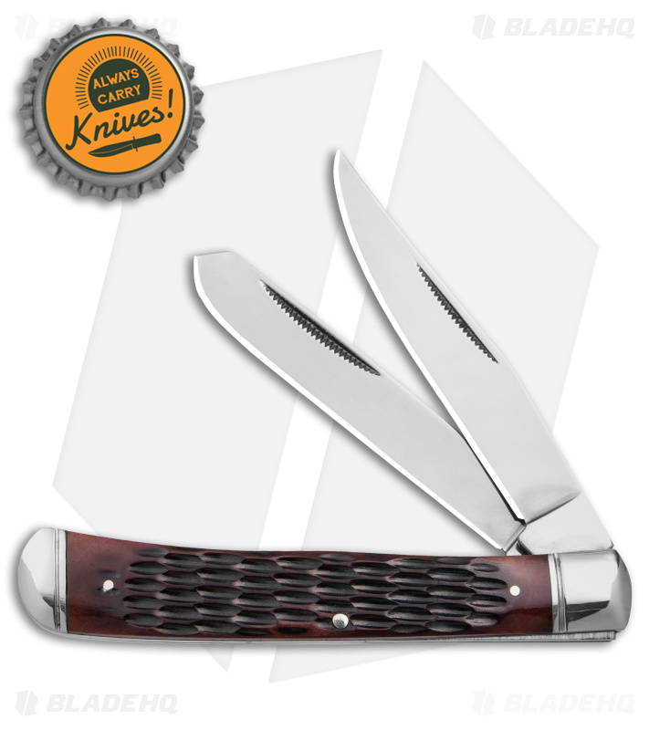 Cold Steel Trapper Slip Joint Knife Jigged Bone (3.3" Satin)
