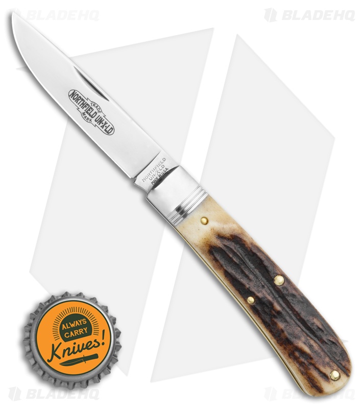 GEC Mustang #74 Pocket Knife | Sambar Stag - Blade HQ