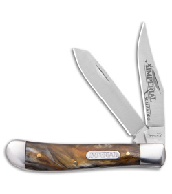 Schrade Imperial Trapper Knife 3.5&quot; Amber Swirl IMP15T | 30274