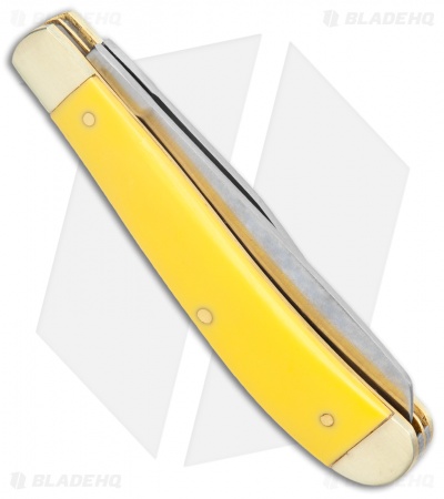 Old Timer Gunstock Trapper Knife 3.875" Yellow 94OTY