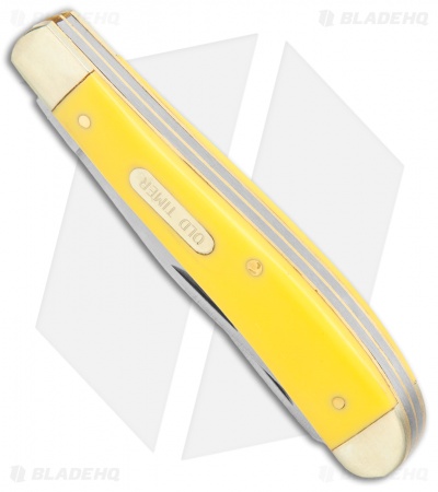 Old Timer Gunstock Trapper Knife 3.875" Yellow 94OTY