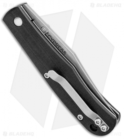 Smith & Sons Cypress Trapper Liner Lock Knife Black G-10 (3.38" Stonewash)