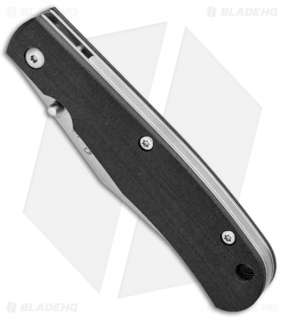 Smith & Sons Cypress Trapper Liner Lock Knife Black G-10 (3.38" Stonewash)