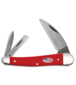 Case American Workman Seahorse Whittler Pocket Knife 4" Smooth Red Synthetic