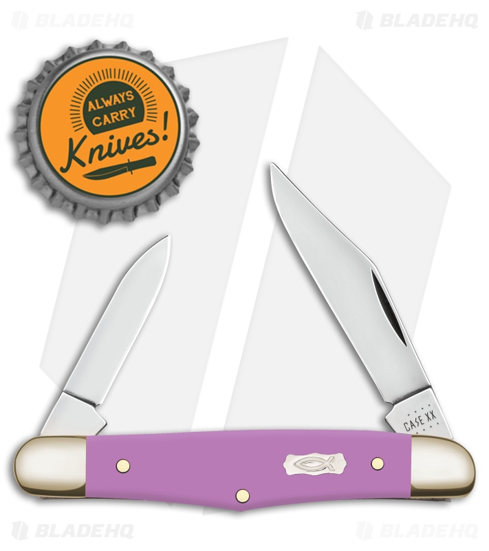 Case Half Whittler Pocket Knife Lilac Ichtus Synthetic (4208 SS) 39164