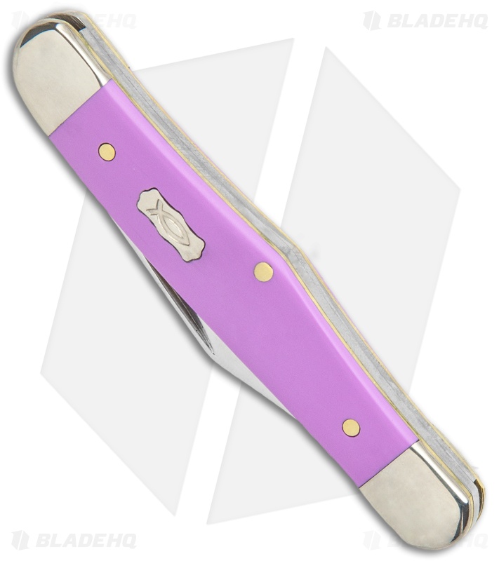 Case Half Whittler Pocket Knife Lilac Ichtus Synthetic (4208 SS) 39164