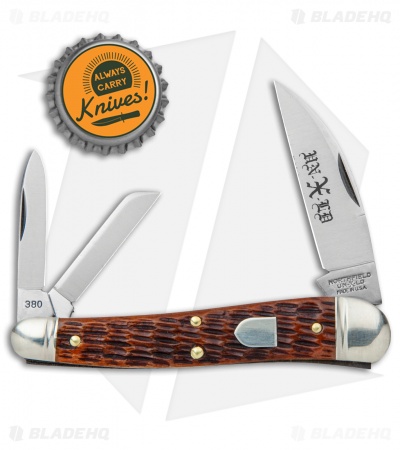 GEC Tidioute Cutlery Pocket Knife Burnt Orange Jigged Bone (2.37") 380321