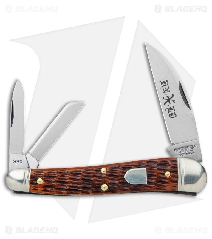 GEC Tidioute Cutlery Pocket Knife Burnt Orange Jigged Bone (2.37") 380321