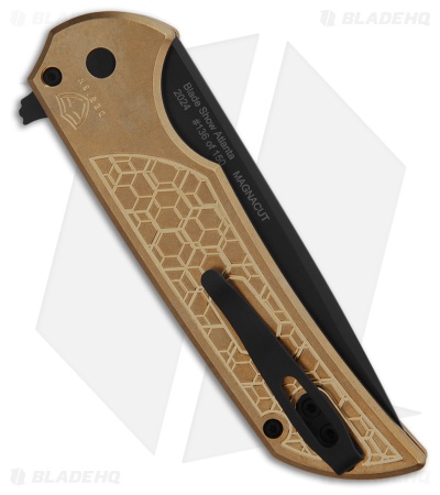 Pro-Tech Mordax Knife Stonewash Bronze MagnaCut DLC