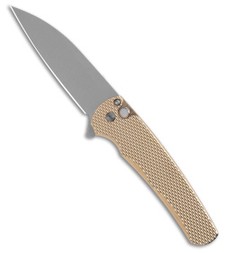 Pro-Tech Custom Malibu Wharncliffe MagnaCut Knife Bronze (3.3" Stonewash)