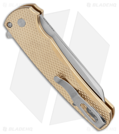 Pro-Tech Custom Malibu Plunge Lock Knife Bronze Aluminum (3.3" Polish 20CV)