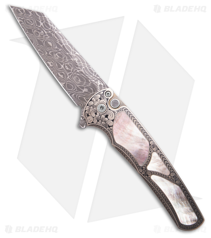 Pro-Tech Malibu Abalone Knife (Vines & Roses Dam) - Blade HQ