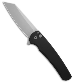 Pro-Tech Malibu MagnaCut Button Lock Knife Black Aluminum (3.25&quot; Stonewash) | 117720