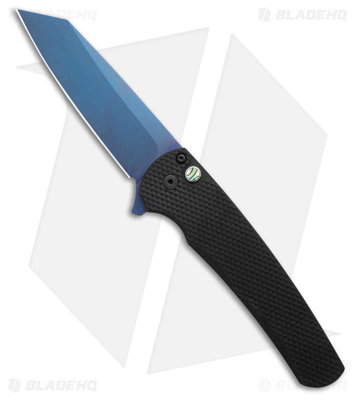 天空のクローバ Pro-Tech Malibu Reverse Tanto Knife Blk (Saph) - Blade HQ