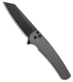 Pro-Tech Malibu Reverse Tanto Flipper Knife Textured Gray Aluminum (3.3" DLC)