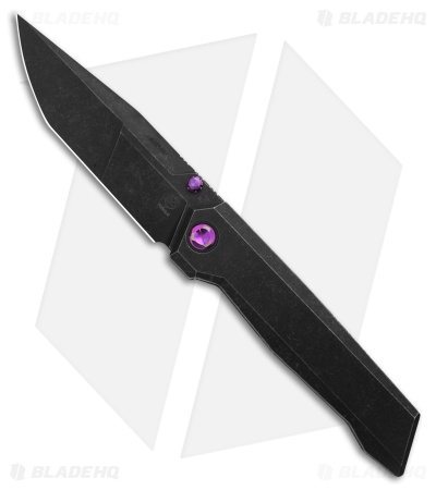 Poikilo Blade Salvator Frame Lock Knife Dark SW Titanium (3.9" Dark SW)