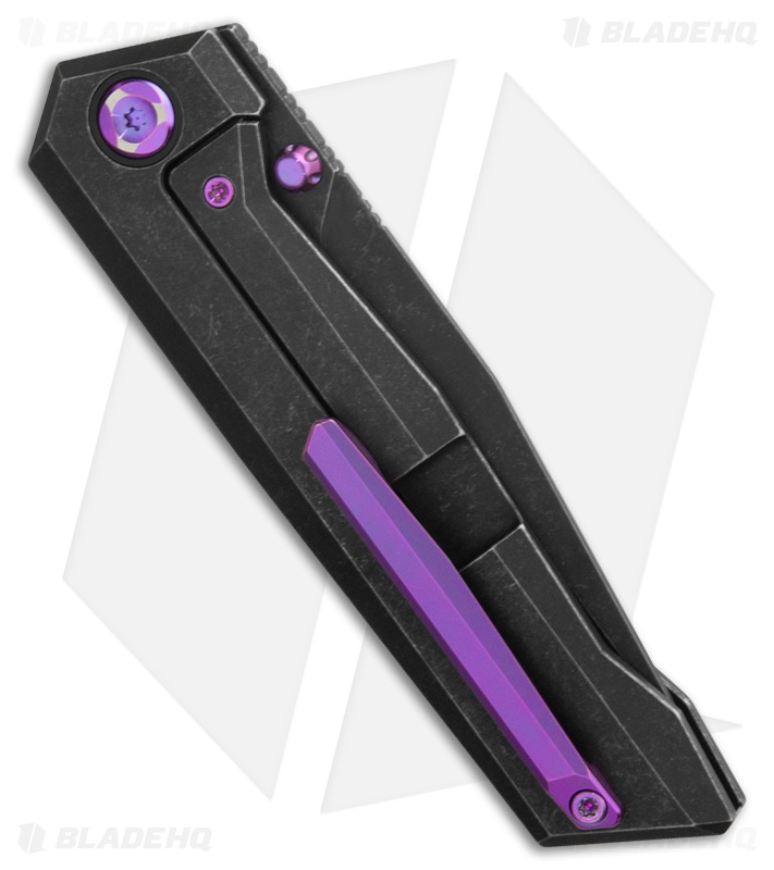 Poikilo Blade Salvator Frame Lock Knife Dark SW Titanium (3.9" Dark SW)