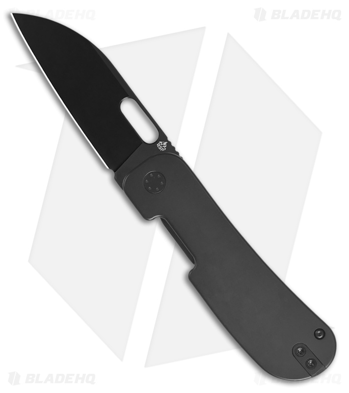 QSP Jacob Lundquist Variant PE Liner Lock Knife Black Titanium (3" Black)