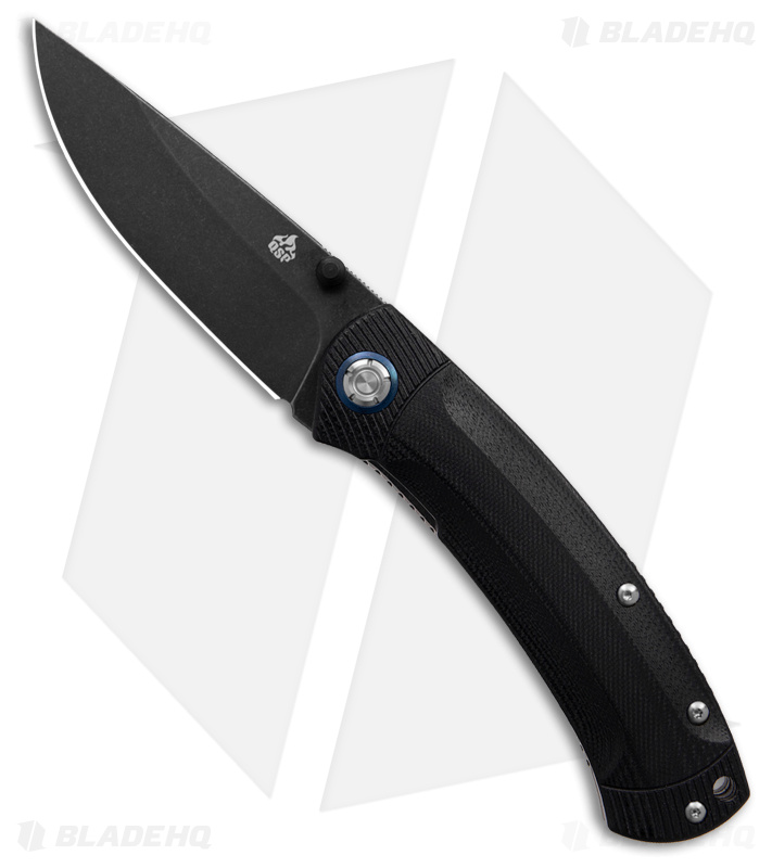QSP Copperhead Liner Lock Knife Black G-10 (3.5" Black) QS109-A2