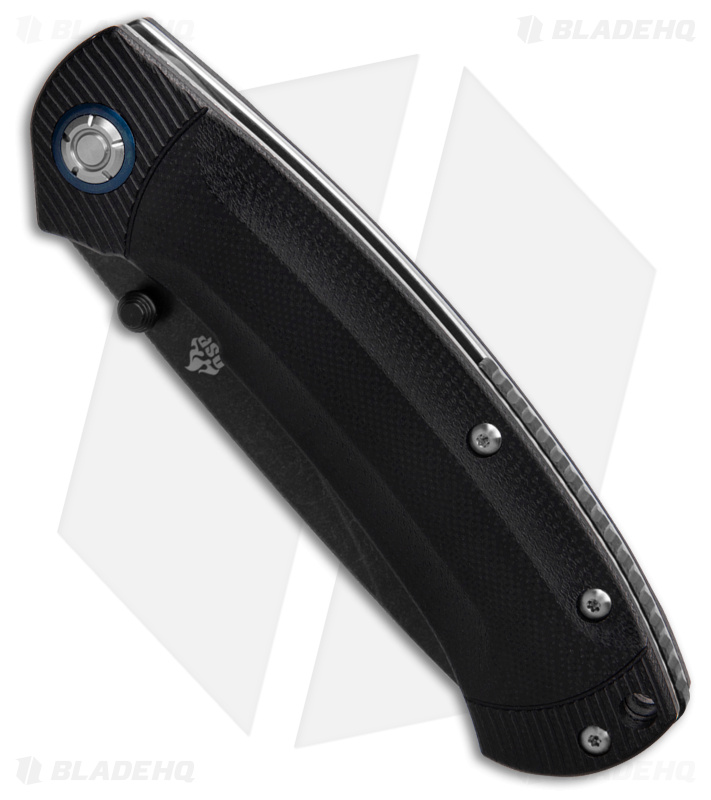 QSP Copperhead Liner Lock Knife Black G-10 (3.5" Black) QS109-A2
