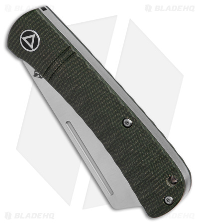QSP Hedgehog Slip Joint Knife Green Micarta (3" Satin) QS142-A